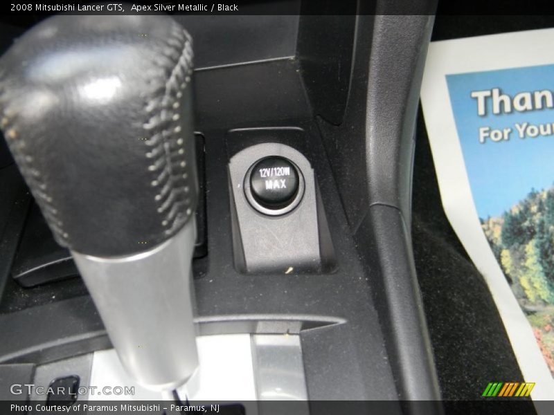 Apex Silver Metallic / Black 2008 Mitsubishi Lancer GTS