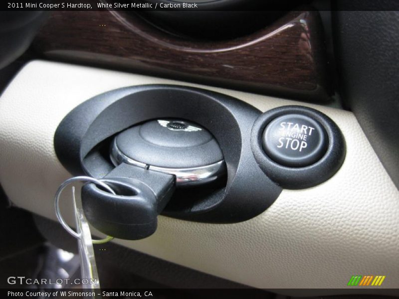 White Silver Metallic / Carbon Black 2011 Mini Cooper S Hardtop