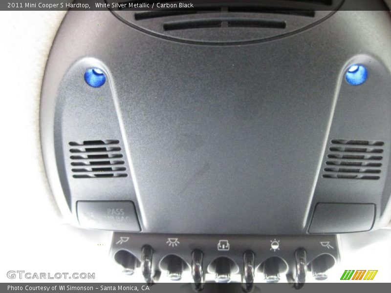 White Silver Metallic / Carbon Black 2011 Mini Cooper S Hardtop