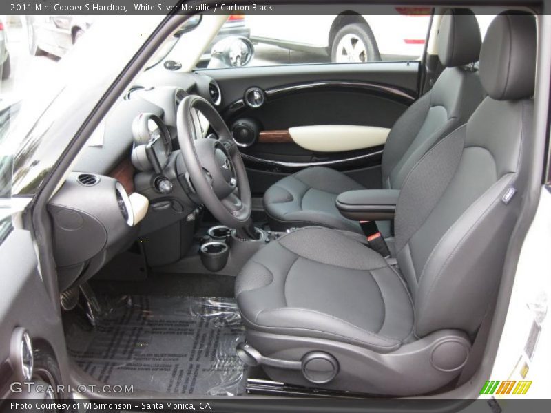 White Silver Metallic / Carbon Black 2011 Mini Cooper S Hardtop
