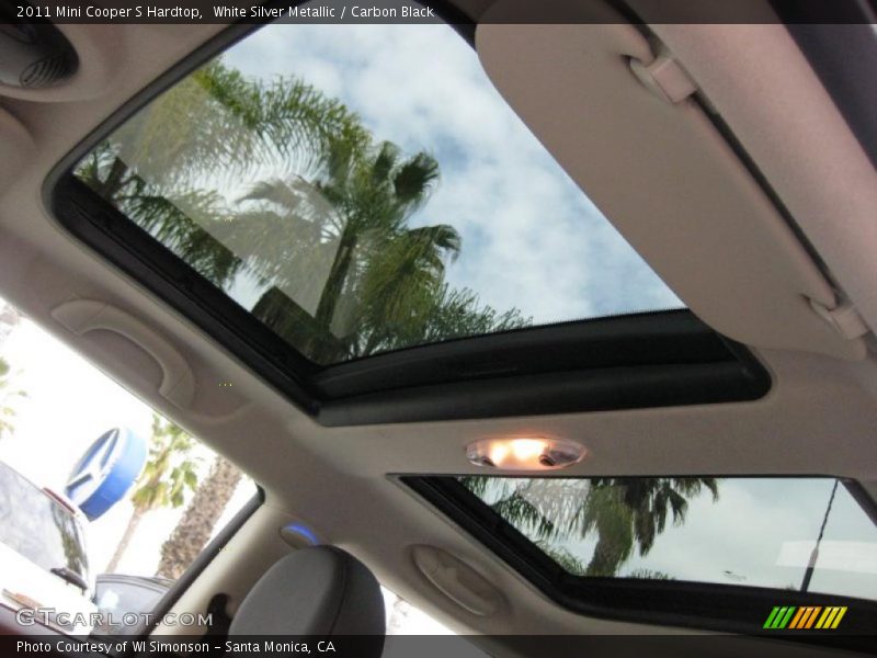 White Silver Metallic / Carbon Black 2011 Mini Cooper S Hardtop