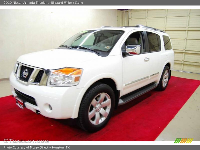 Blizzard White / Stone 2010 Nissan Armada Titanium