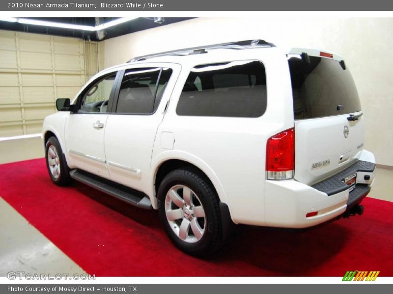 Blizzard White / Stone 2010 Nissan Armada Titanium