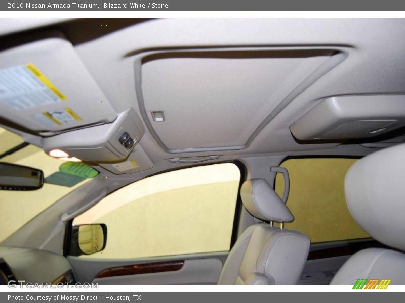 Blizzard White / Stone 2010 Nissan Armada Titanium