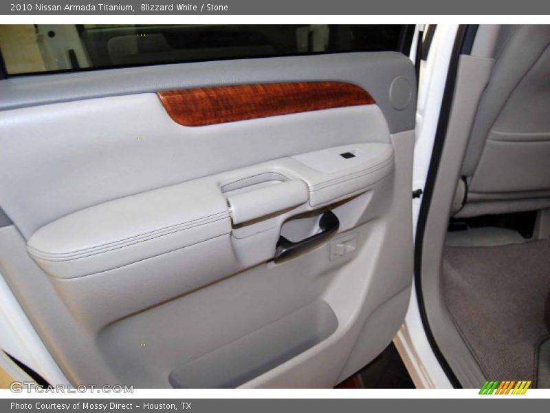 Blizzard White / Stone 2010 Nissan Armada Titanium