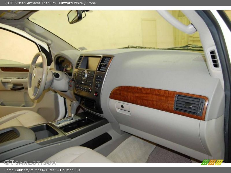 Blizzard White / Stone 2010 Nissan Armada Titanium