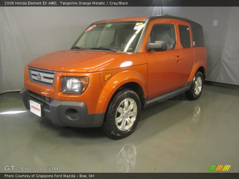 Tangerine Orange Metallic / Gray/Black 2008 Honda Element EX AWD