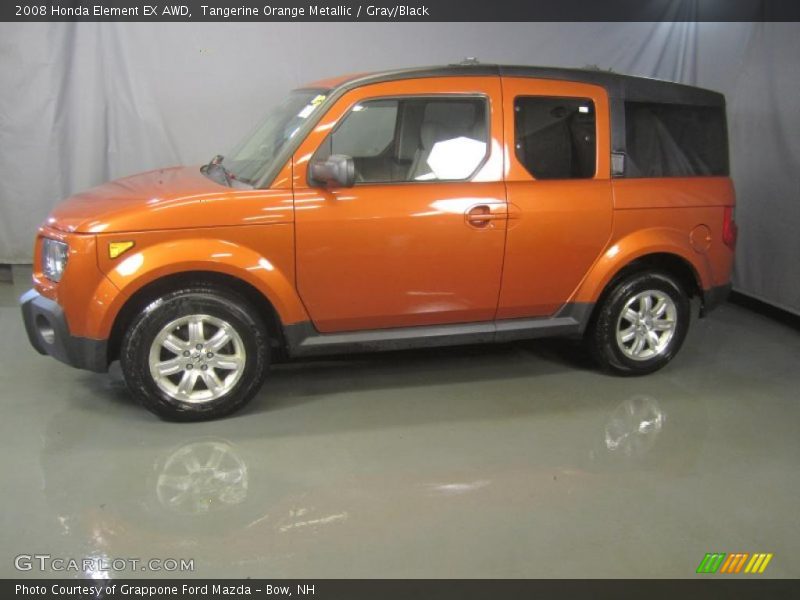 Tangerine Orange Metallic / Gray/Black 2008 Honda Element EX AWD