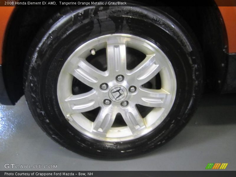 Tangerine Orange Metallic / Gray/Black 2008 Honda Element EX AWD