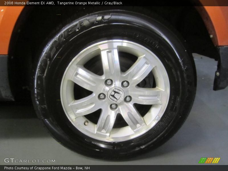 Tangerine Orange Metallic / Gray/Black 2008 Honda Element EX AWD