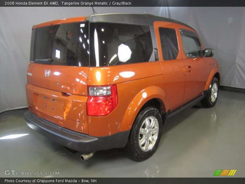 Tangerine Orange Metallic / Gray/Black 2008 Honda Element EX AWD