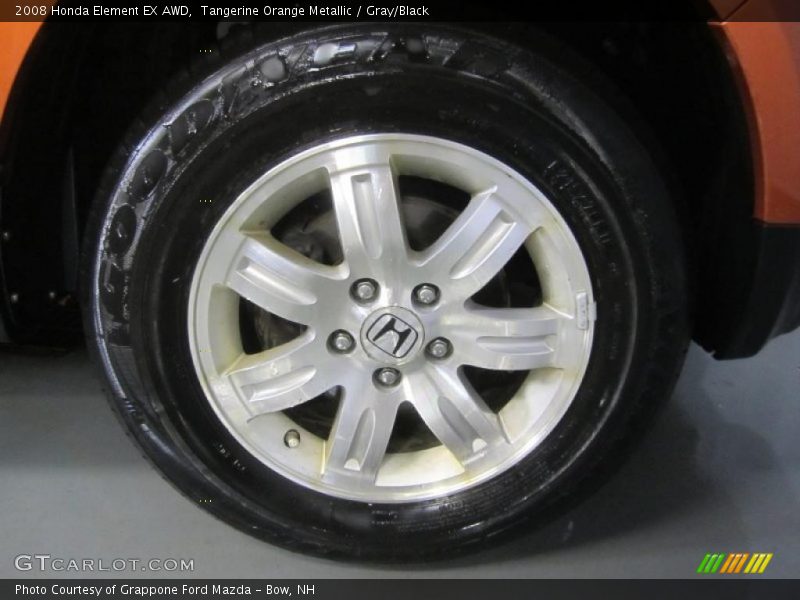 Tangerine Orange Metallic / Gray/Black 2008 Honda Element EX AWD