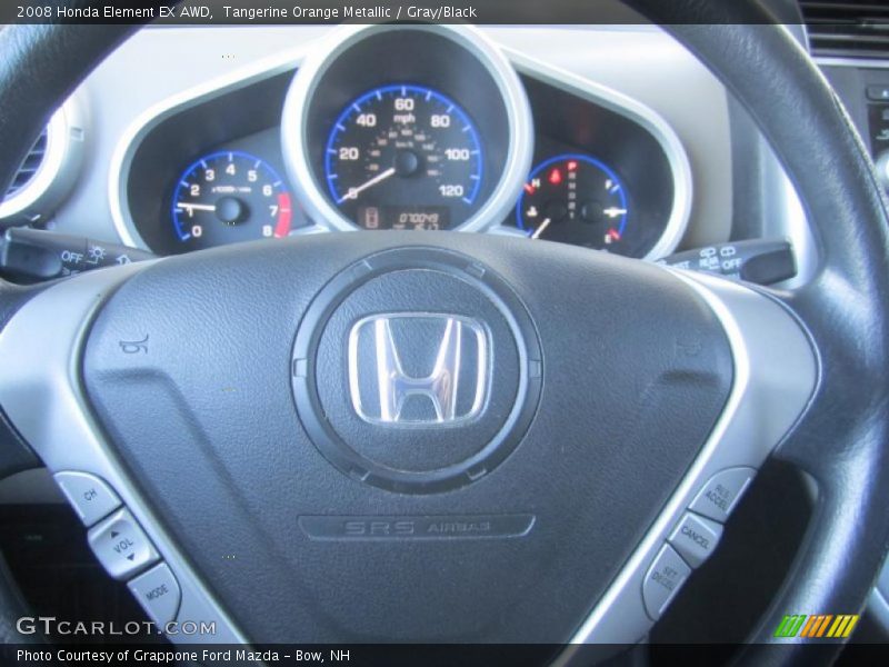 Tangerine Orange Metallic / Gray/Black 2008 Honda Element EX AWD