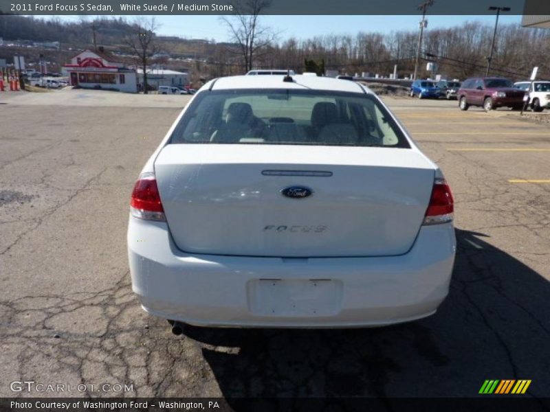 White Suede / Medium Stone 2011 Ford Focus S Sedan