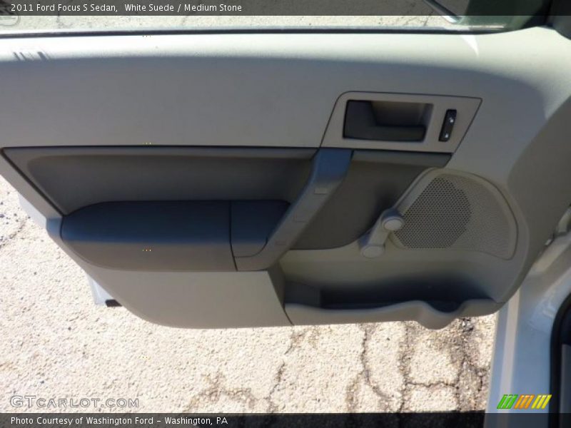 White Suede / Medium Stone 2011 Ford Focus S Sedan