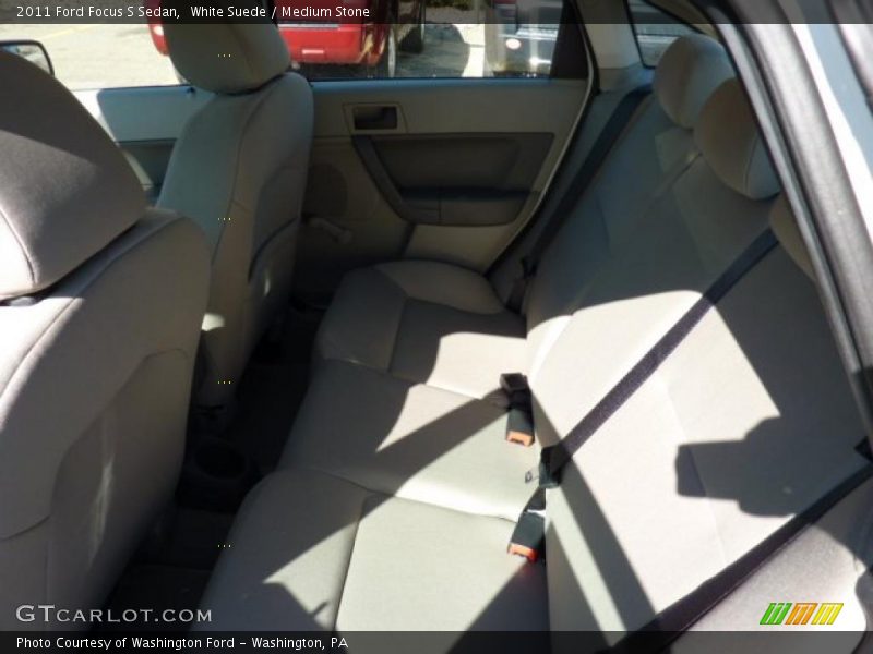 White Suede / Medium Stone 2011 Ford Focus S Sedan