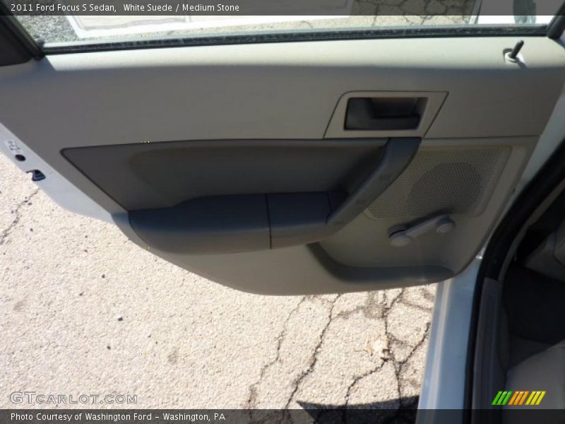 White Suede / Medium Stone 2011 Ford Focus S Sedan