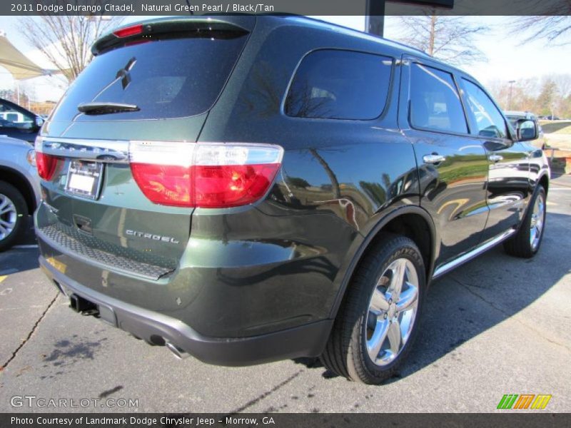 Natural Green Pearl / Black/Tan 2011 Dodge Durango Citadel
