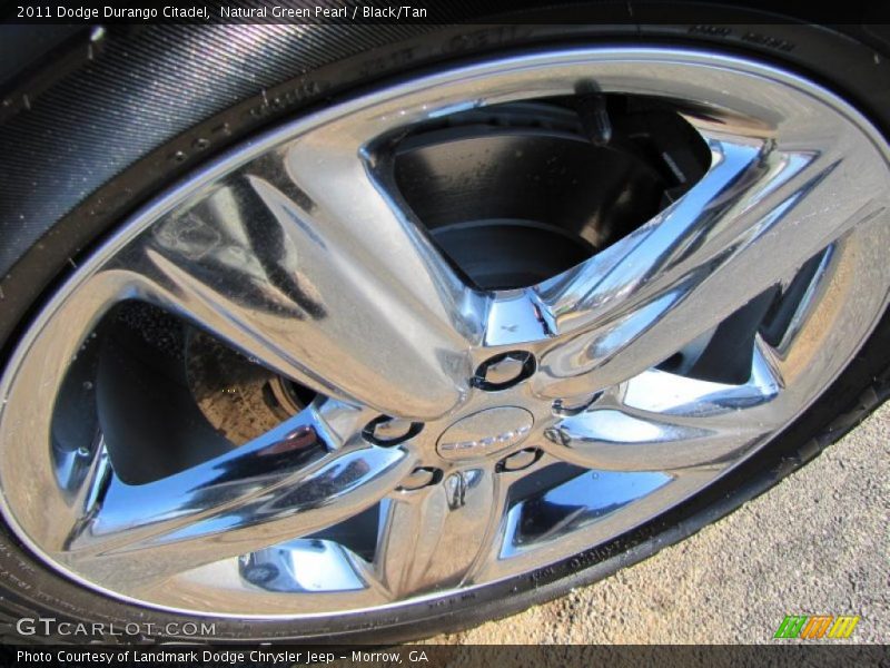 Natural Green Pearl / Black/Tan 2011 Dodge Durango Citadel