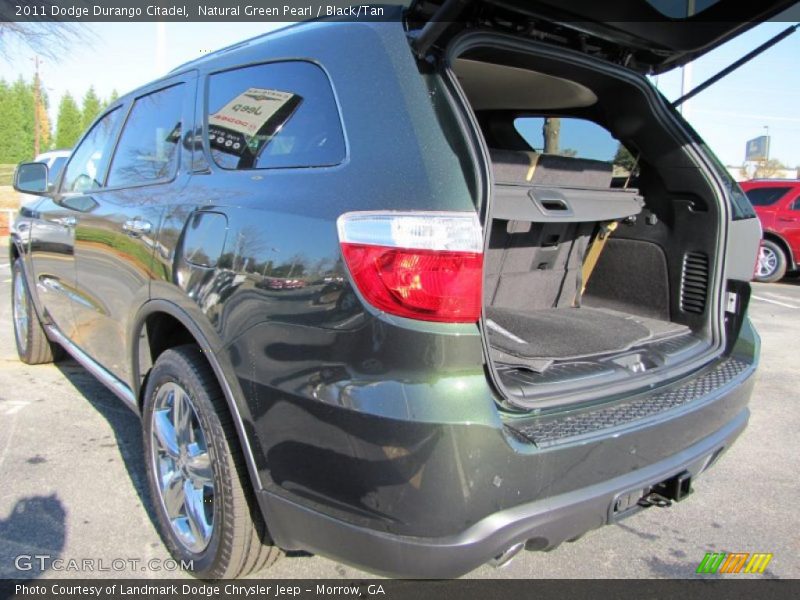 Natural Green Pearl / Black/Tan 2011 Dodge Durango Citadel
