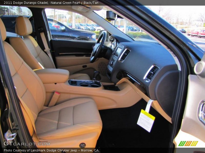 Natural Green Pearl / Black/Tan 2011 Dodge Durango Citadel