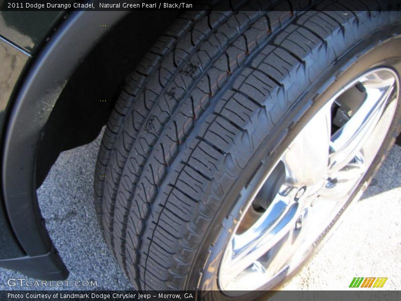 Natural Green Pearl / Black/Tan 2011 Dodge Durango Citadel