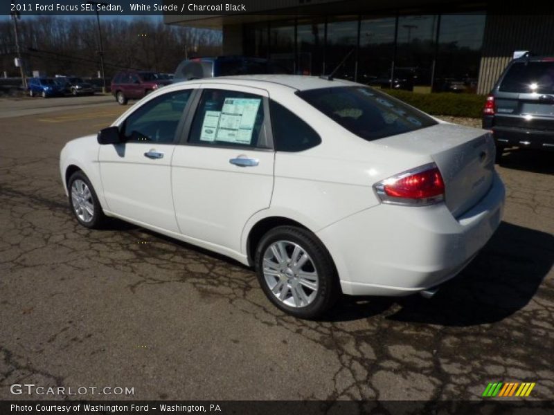 White Suede / Charcoal Black 2011 Ford Focus SEL Sedan