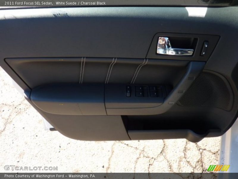 White Suede / Charcoal Black 2011 Ford Focus SEL Sedan