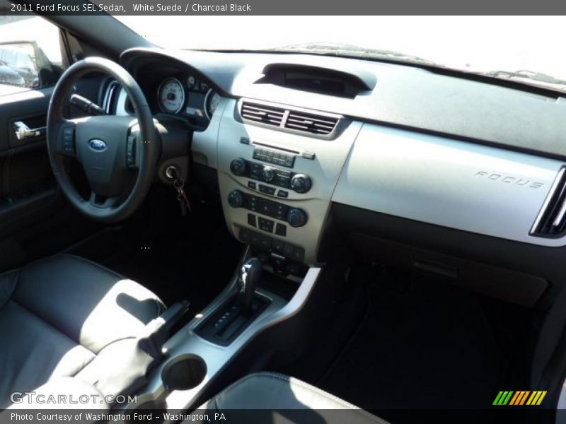 White Suede / Charcoal Black 2011 Ford Focus SEL Sedan