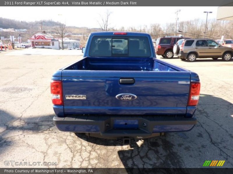 Vista Blue Metallic / Medium Dark Flint 2011 Ford Ranger XLT SuperCab 4x4