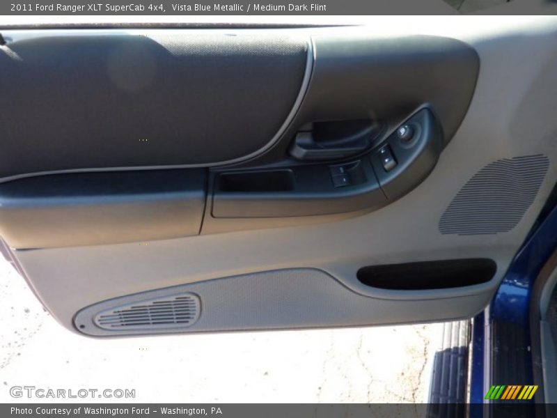 Vista Blue Metallic / Medium Dark Flint 2011 Ford Ranger XLT SuperCab 4x4