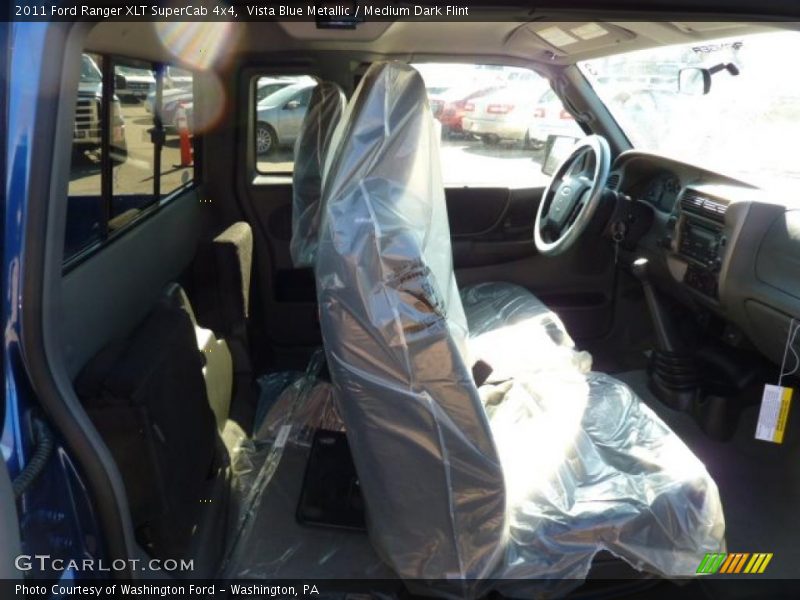 Vista Blue Metallic / Medium Dark Flint 2011 Ford Ranger XLT SuperCab 4x4