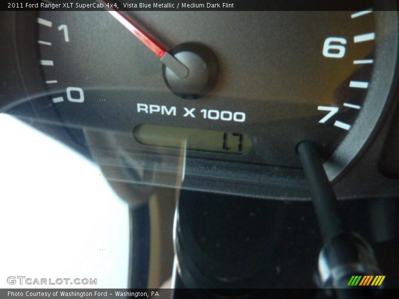 Vista Blue Metallic / Medium Dark Flint 2011 Ford Ranger XLT SuperCab 4x4