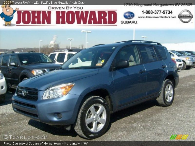 Pacific Blue Metallic / Ash Gray 2007 Toyota RAV4 4WD