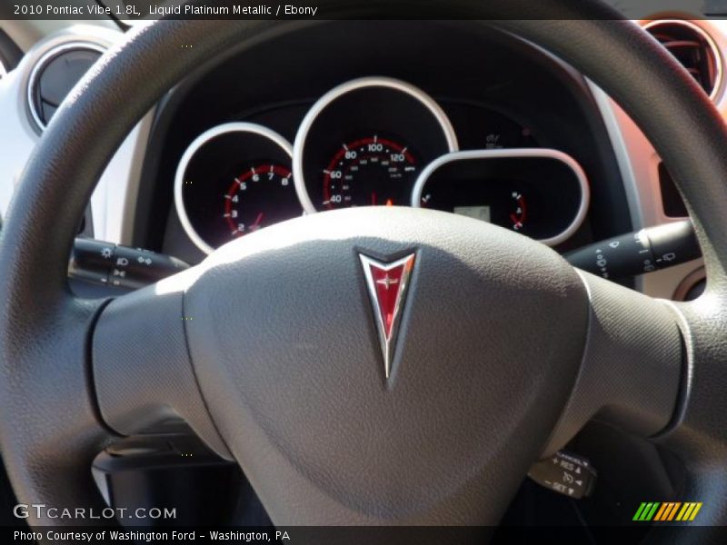 Liquid Platinum Metallic / Ebony 2010 Pontiac Vibe 1.8L