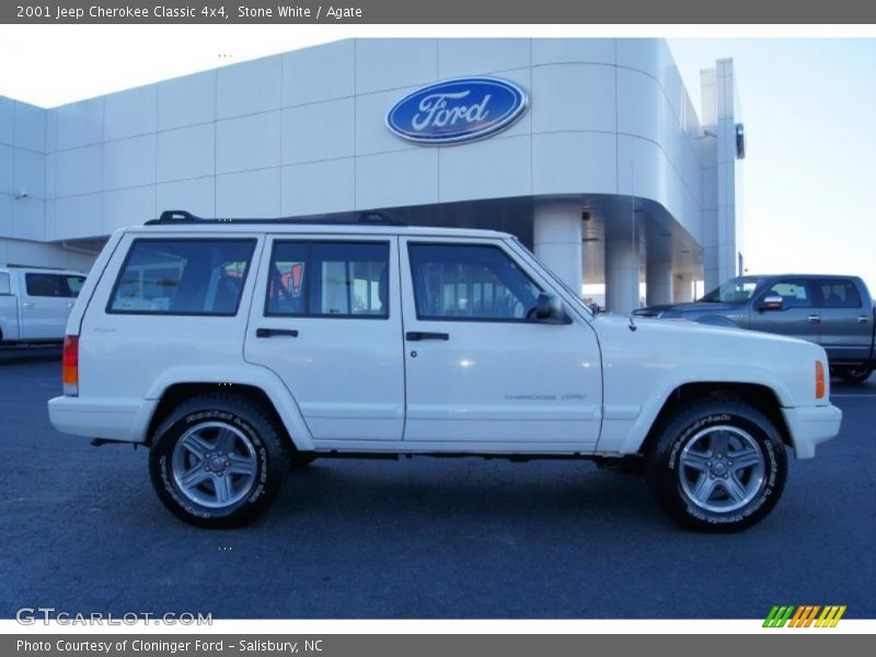 Stone White / Agate 2001 Jeep Cherokee Classic 4x4