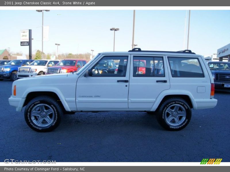 Stone White / Agate 2001 Jeep Cherokee Classic 4x4