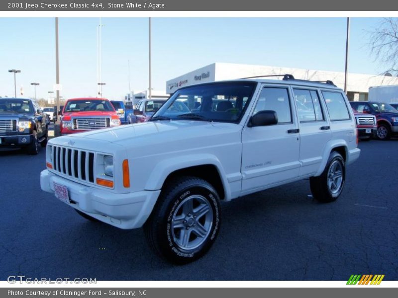 Stone White / Agate 2001 Jeep Cherokee Classic 4x4