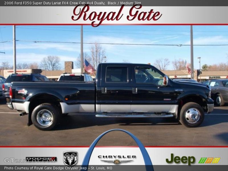 Black / Medium Flint 2006 Ford F350 Super Duty Lariat FX4 Crew Cab 4x4 Dually