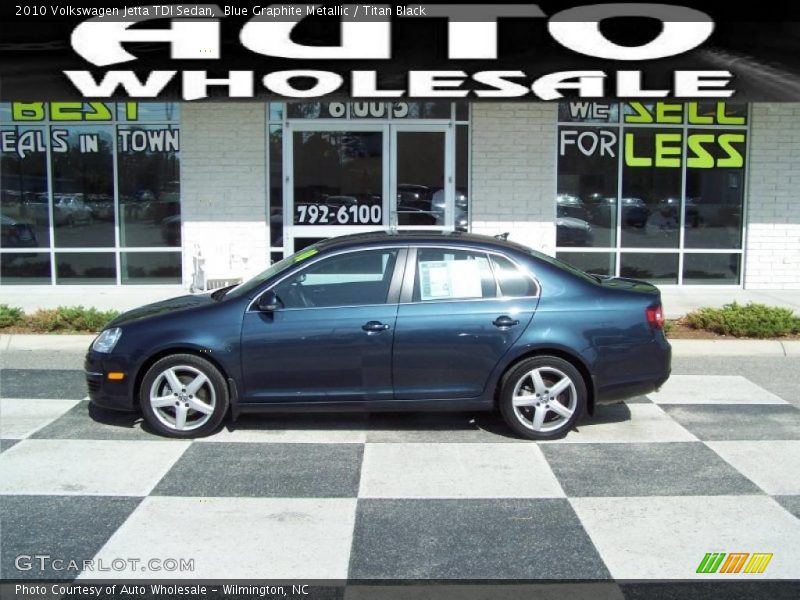 Blue Graphite Metallic / Titan Black 2010 Volkswagen Jetta TDI Sedan