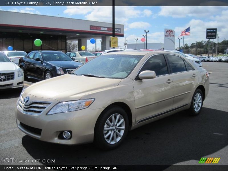 Sandy Beach Metallic / Ash 2011 Toyota Camry XLE V6
