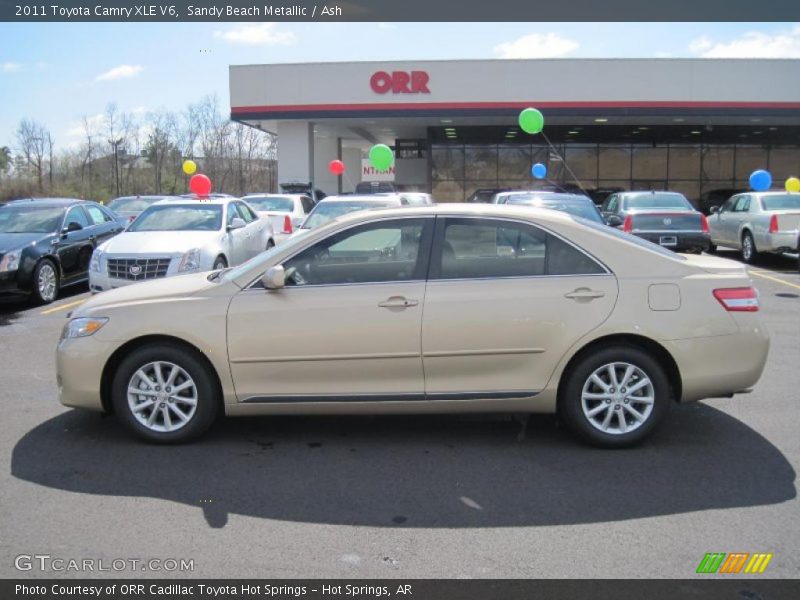 Sandy Beach Metallic / Ash 2011 Toyota Camry XLE V6