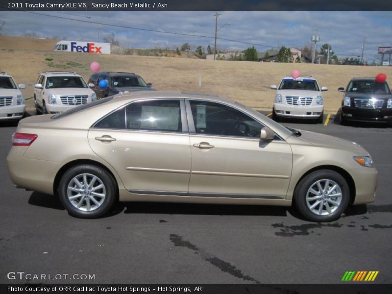 Sandy Beach Metallic / Ash 2011 Toyota Camry XLE V6