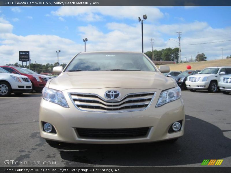 Sandy Beach Metallic / Ash 2011 Toyota Camry XLE V6
