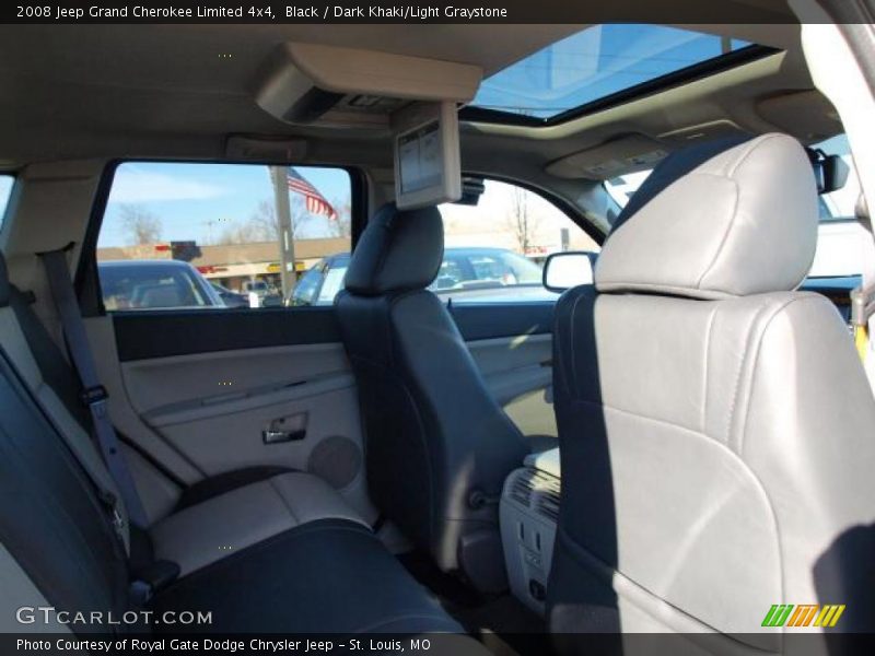 Black / Dark Khaki/Light Graystone 2008 Jeep Grand Cherokee Limited 4x4