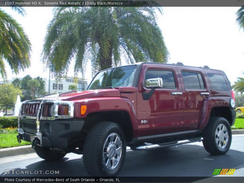 Sonoma Red Metallic / Ebony Black/Morocco 2007 Hummer H3 X