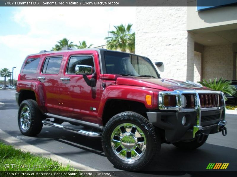 Sonoma Red Metallic / Ebony Black/Morocco 2007 Hummer H3 X