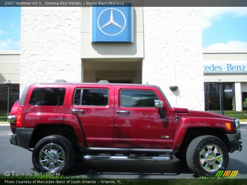 Sonoma Red Metallic / Ebony Black/Morocco 2007 Hummer H3 X