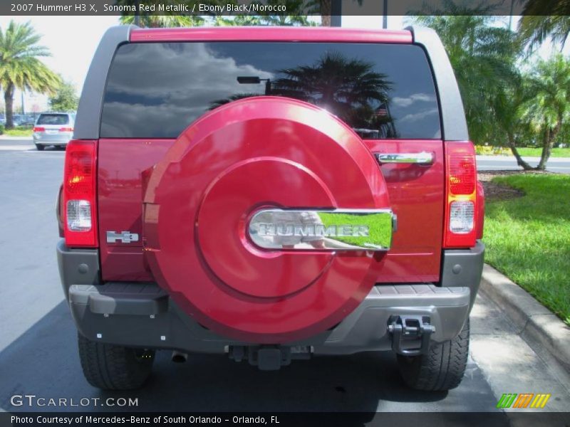 Sonoma Red Metallic / Ebony Black/Morocco 2007 Hummer H3 X