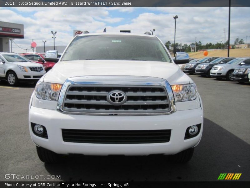 Blizzard White Pearl / Sand Beige 2011 Toyota Sequoia Limited 4WD